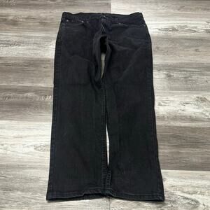 Levis 541 Black Mens 36x30 Athletic Fit‎ Stretch Tapered Leg Denim Jeans Red Tab